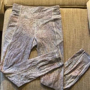 Lululemon leggings - light speckled galaxy print